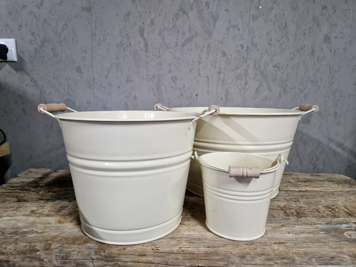 Buitenpot Sebo Off white middel