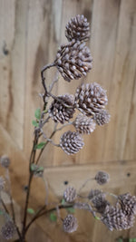 Twig with Cedercones Autumn bruin kunsttak 80 cm; exclusief vaas