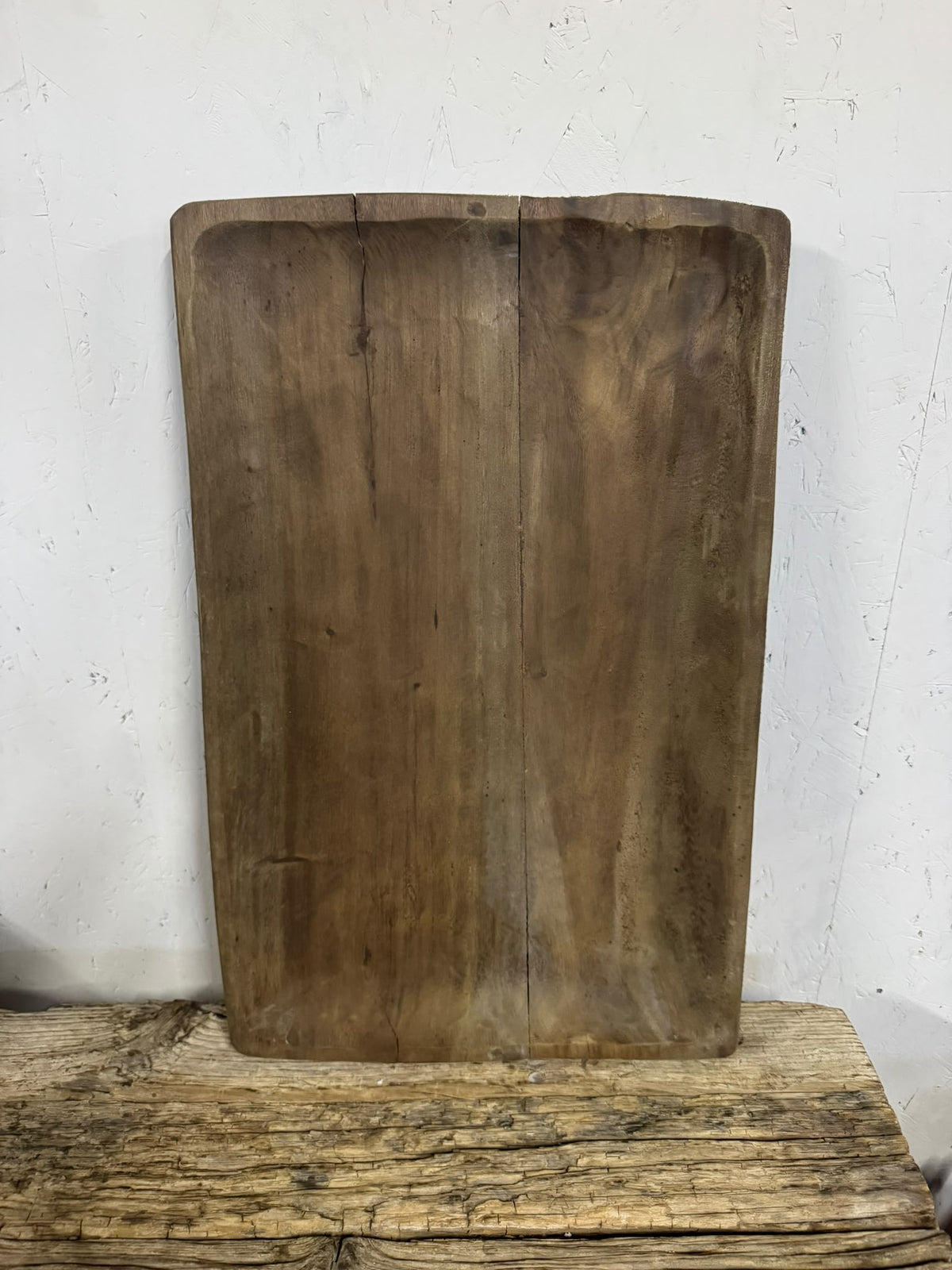 Rechthoekig houten dienblad naturel 60 × 38,5 cm