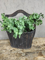Houten Mand Met Handvat – Landelijke Decoratie