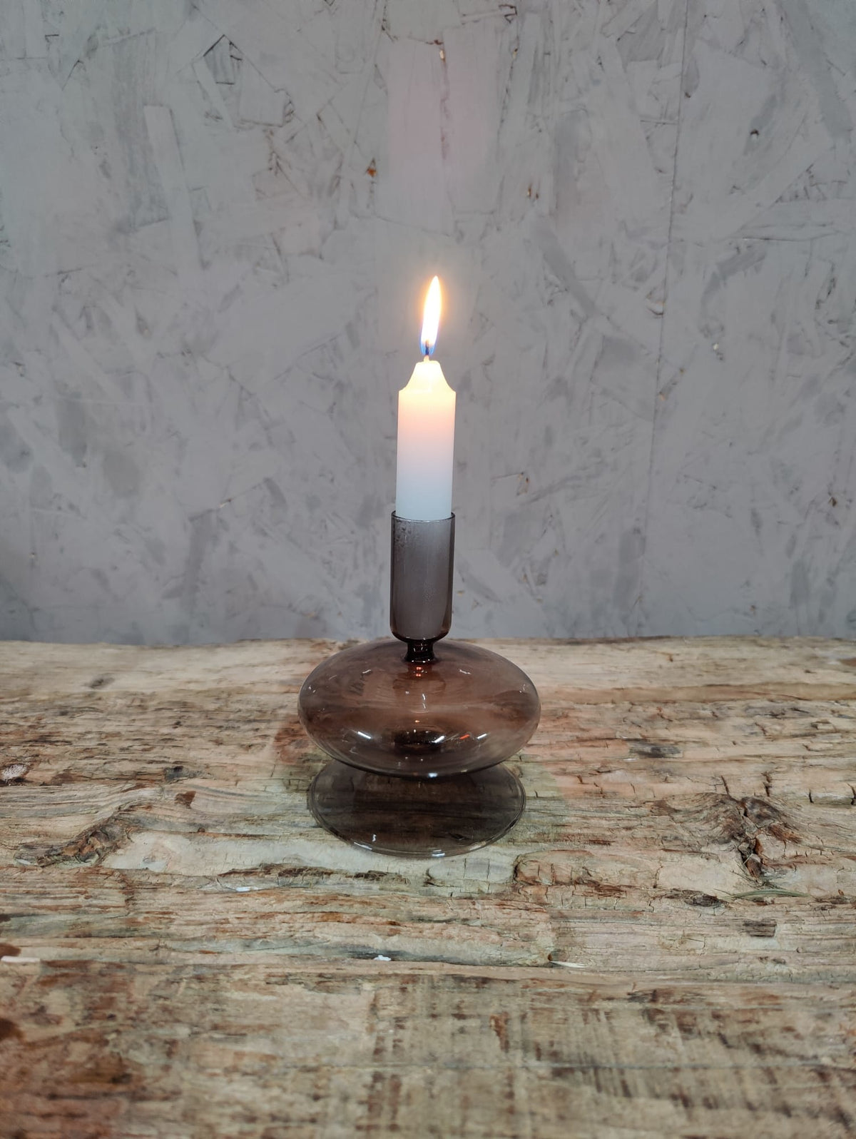 Kaarsenhouder Lilian 1 smoke glass