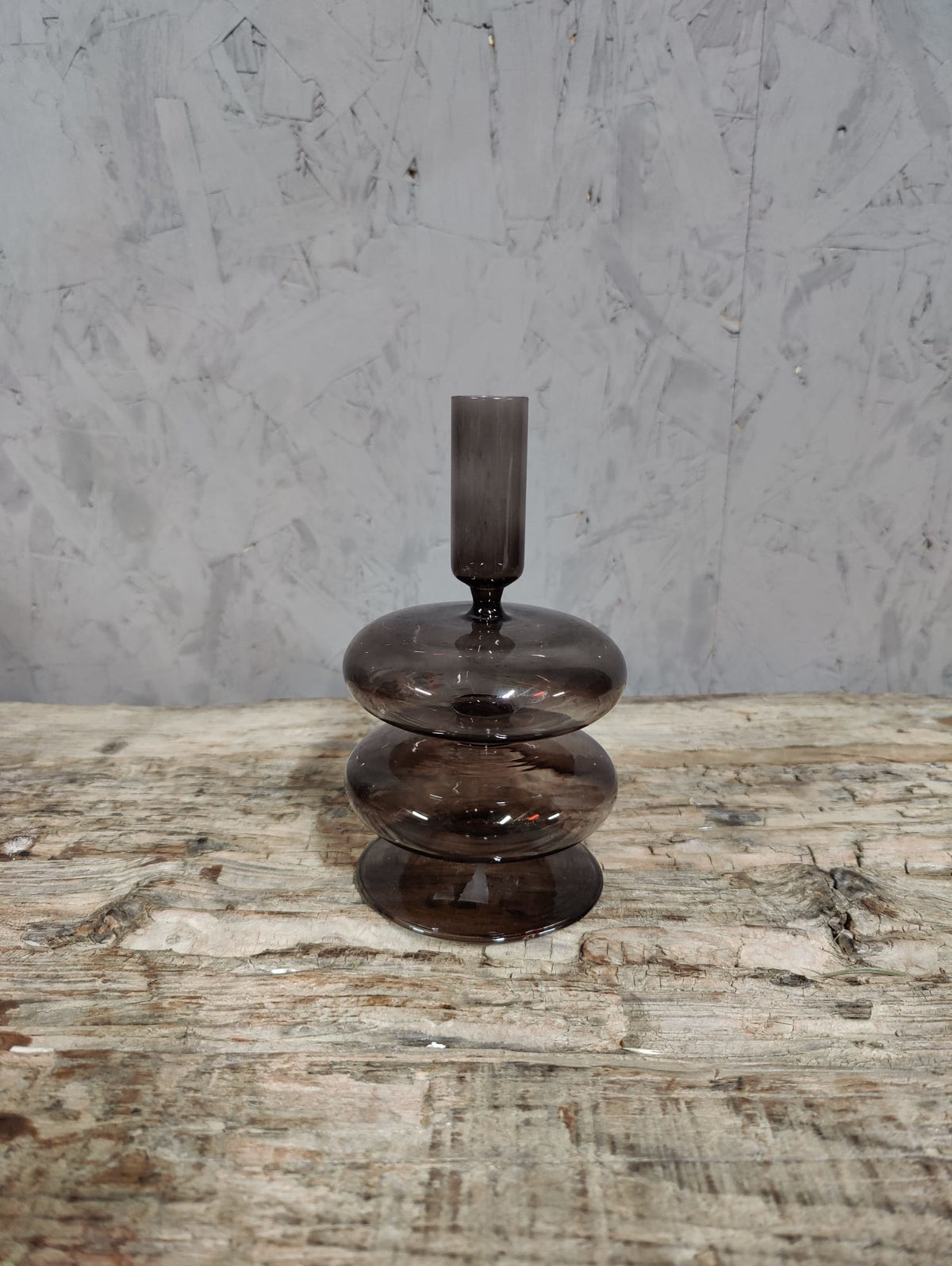 Kaarsenhouder Lilian 2 smoke glass