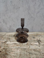 Kaarsenhouder Lilian 2 smoke glass