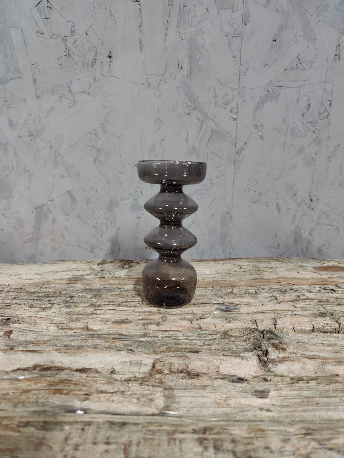 Kaarsenhouder Lilian 3 smoke glass