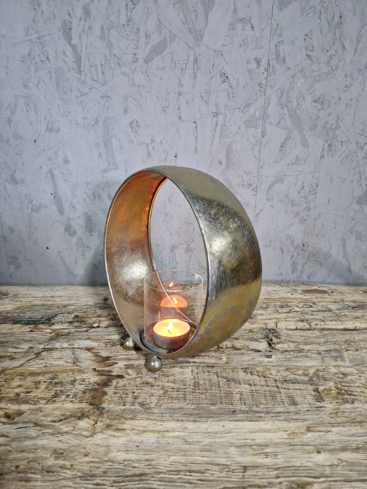 Kaarsenhouder goud metaal