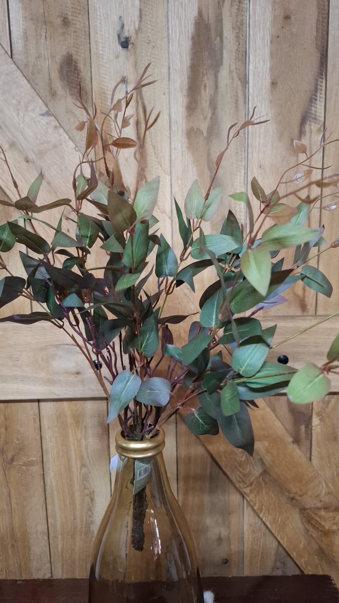 Zijden Ligustrum in Bloom Bush 53 cm met groene bladeren; exclusief vaas