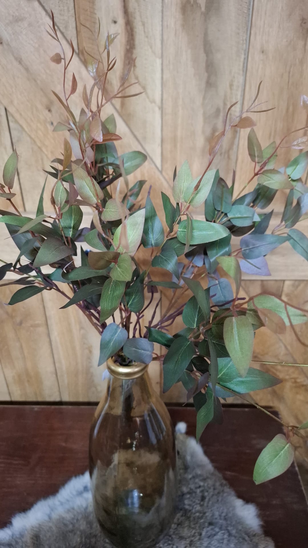 Zijden Ligustrum in Bloom Bush 53 cm met groene bladeren; exclusief vaas