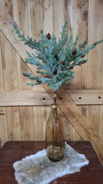 Set van 3 Picea kunsttakken met kegels; exclusief vaas
