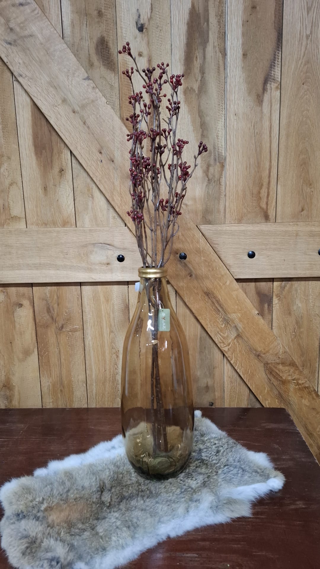 Set van 3 Budspray Burgundy kunsttakken, 76 cm; exclusief vaas