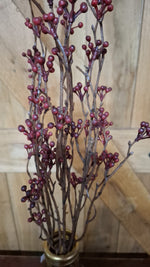 Set van 3 Budspray Burgundy kunsttakken, 76 cm; exclusief vaas