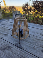 Solar Tafellamp Frame met Touw – LED – Klein – Naturel/Zwart