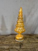Verlichte kerstboom wit gemêleerd 33,5 cm