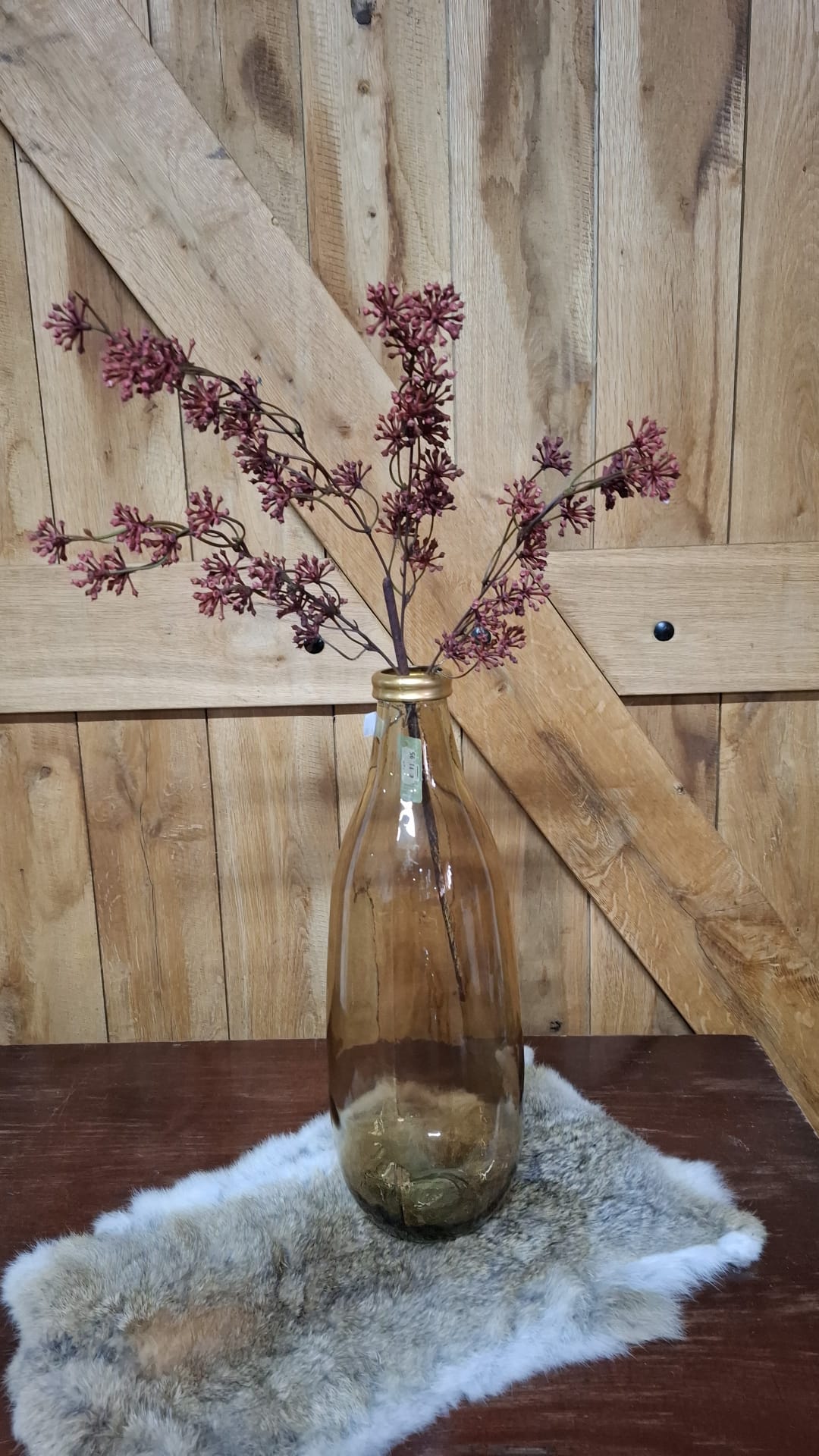 Waxbuds Multstem Wine Red kunstbloem 61 cm; exclusief vaas