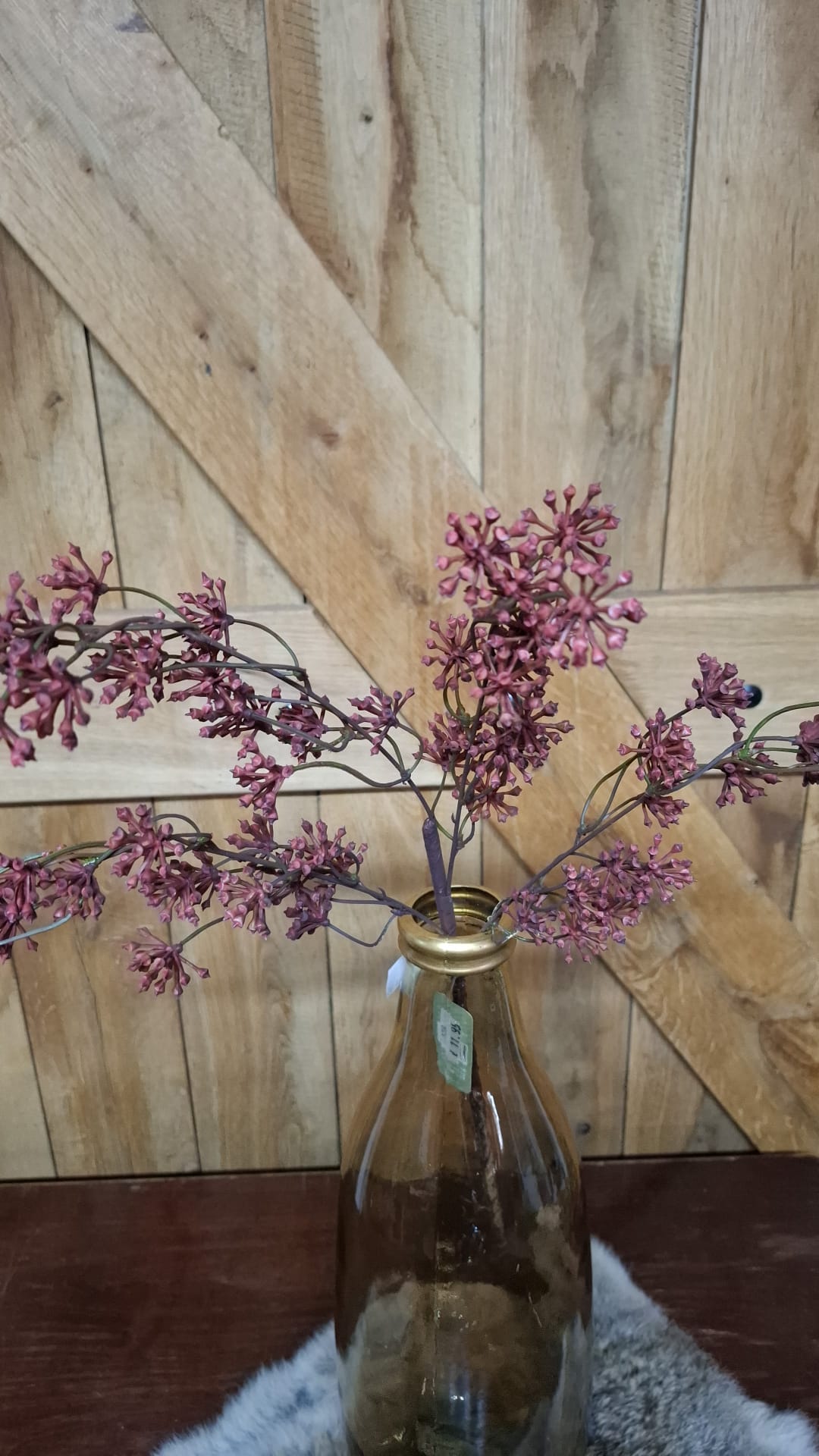 Waxbuds Multstem Wine Red kunstbloem 61 cm; exclusief vaas