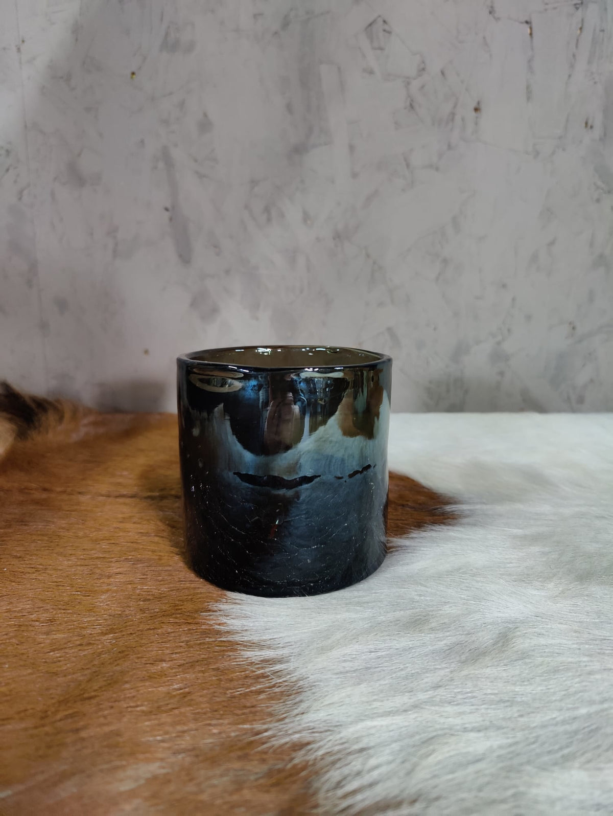 Waxinehouder Roos klein grijs