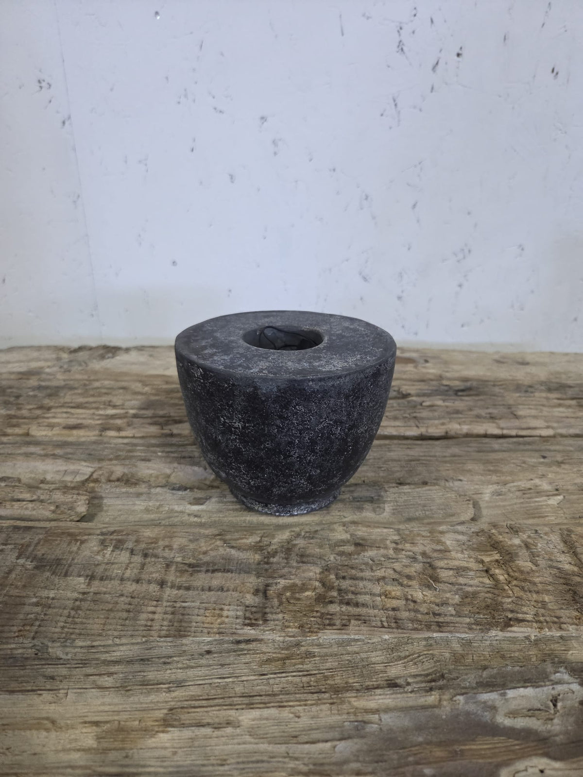 Waxinelichthouder Donker Grijs – Groot – Stoer – 12,5 cm