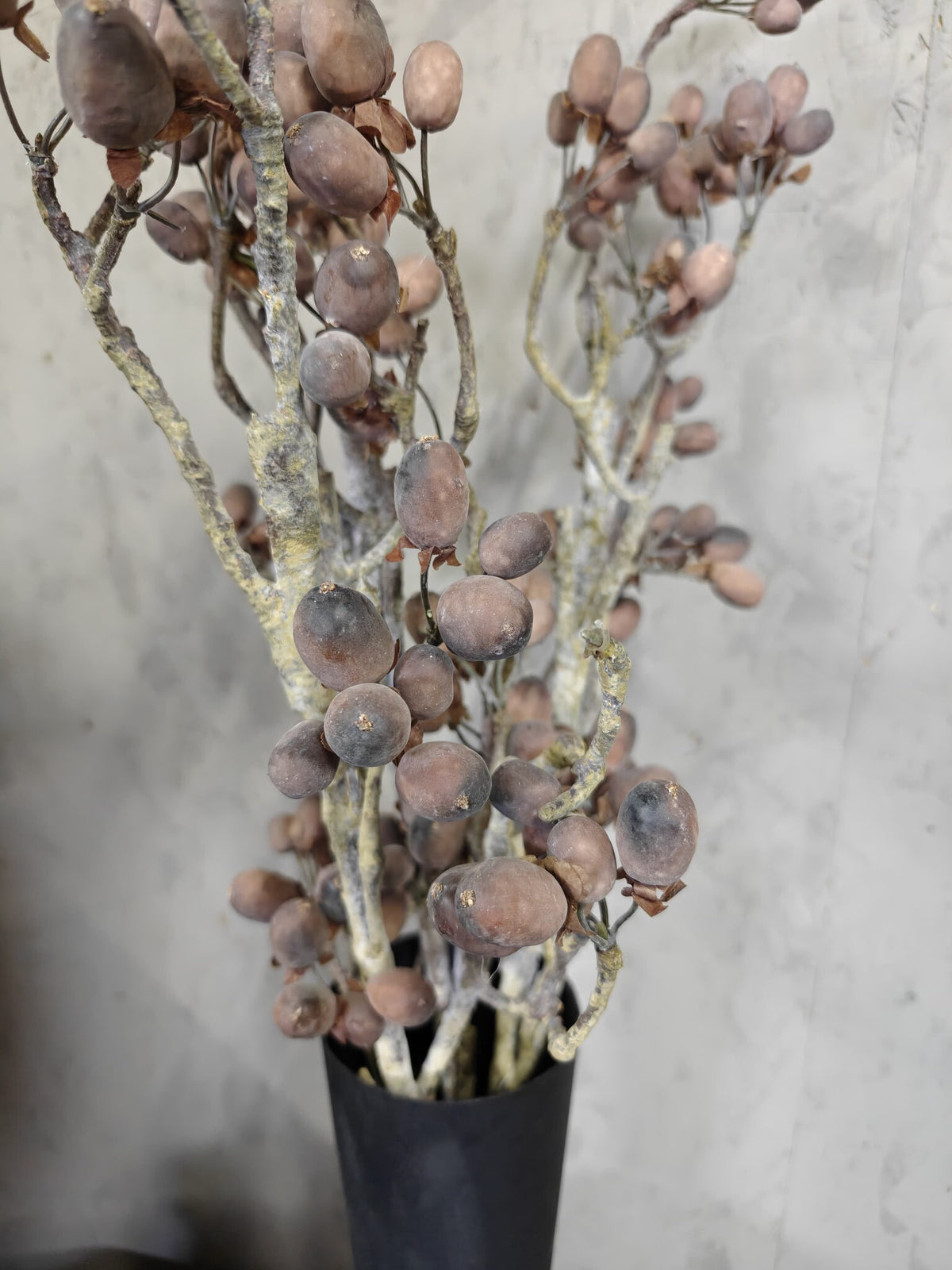Zijden bloem Alnus Grande Brown 92cm - Brynxz