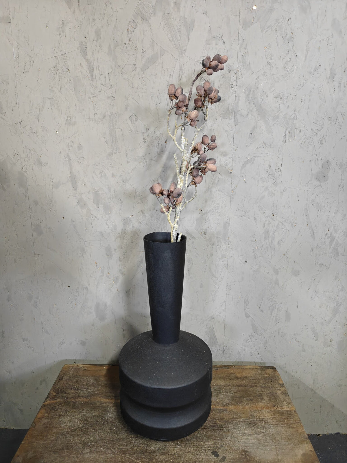 Zijden bloem Alnus Grande Brown 92cm - Brynxz
