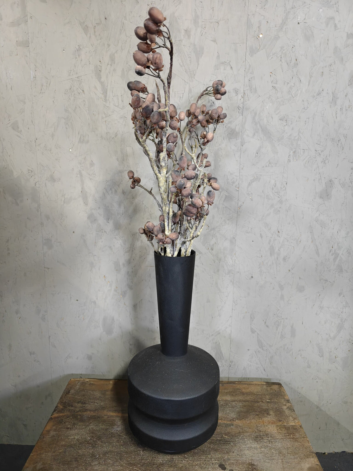 Zijden bloem Alnus Grande Brown 92cm - Brynxz