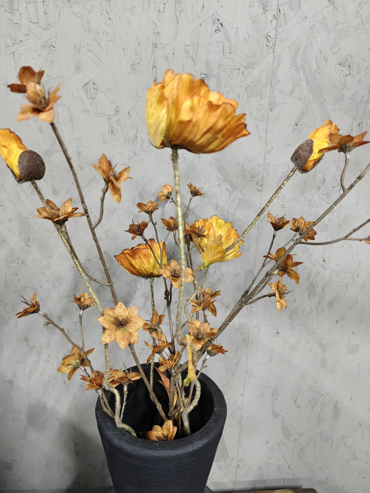 Zijden bloemen Mix Bos – Inclusief Pot 5