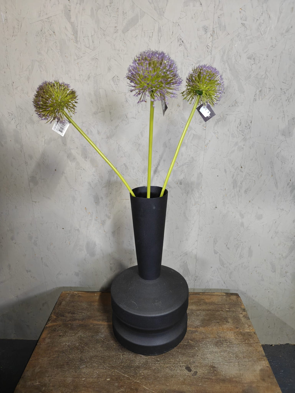 Zijden bloem Allium Spring's Perfect Grande Purple Blue 75cm - Brynxz