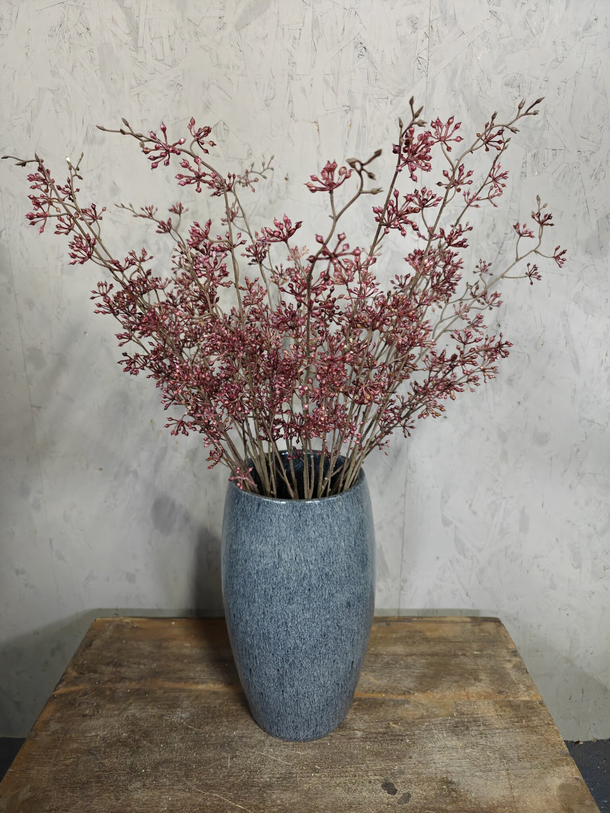 Zijden bloem Berry Spray Light Red 75cm - Brynxz