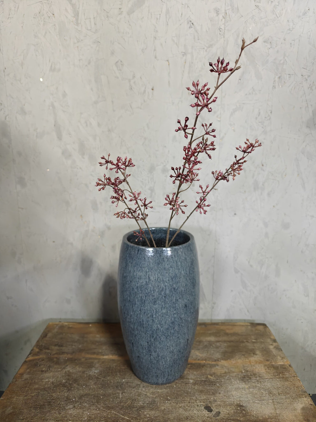 Zijden bloem Berry Spray Light Red 75cm - Brynxz