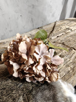 Zijden bloem Hydrangea Mauve Brown 85cm - Brynxz