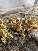 Zijden bloem Single Lace Flower Yellow 80cm - Brynxz