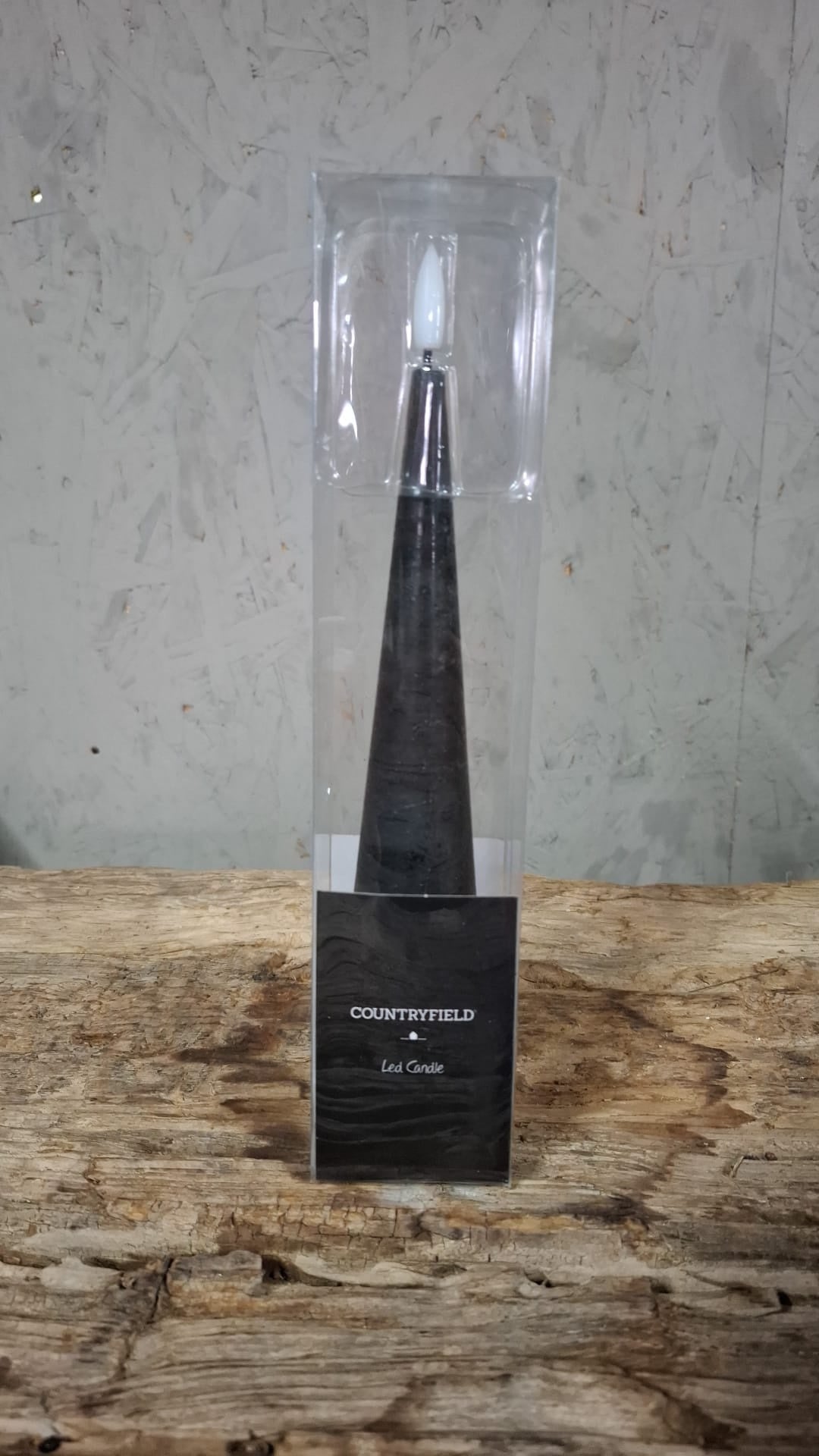 Zwarte LED Dinerkaars – 25 cm